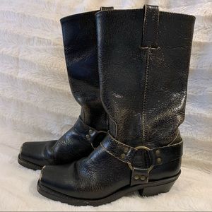 Black Frye Moto Boots for Women